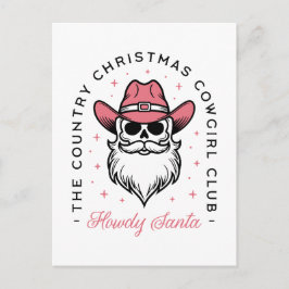 Kruvbesättning på Cowgirl-julflickors klubb Vykort