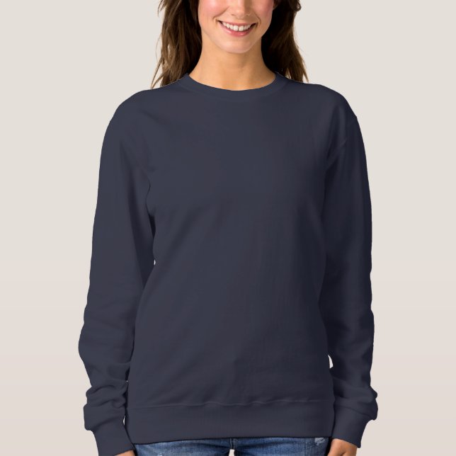 Kruvmaskin Raglan Sweatshirt NAVY BLUE för kvinnor Tee Shirt (Framsida)