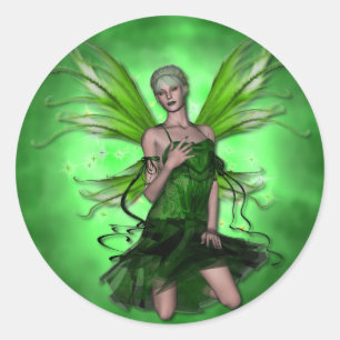 Krw-Absinthe de gröna felika klistermärkearna Runt Klistermärke