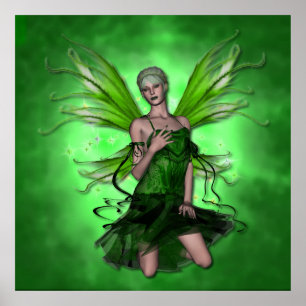 KRW Absinthe Grönt Fairy Poster