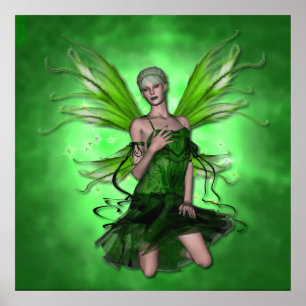 KRW Absinthe Grönt Fairy Poster
