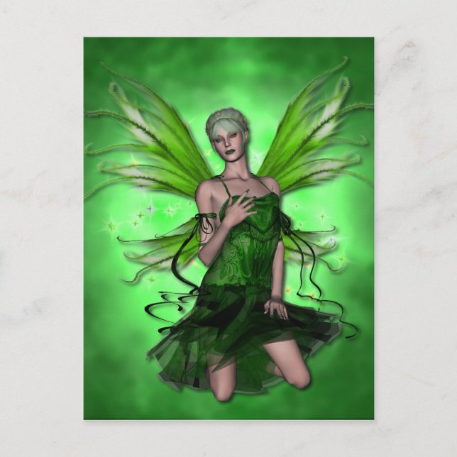 KRW Absinthe The Green Fairy Vykort (Framsida)