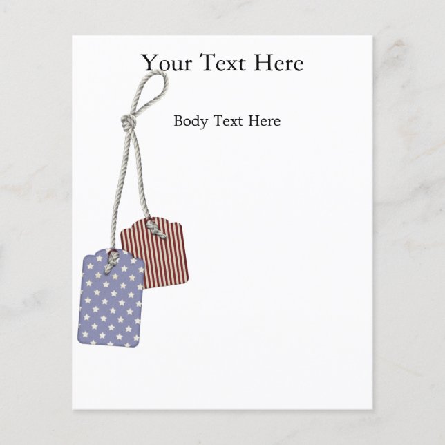 KRW Americana Märkres small Flyer Template (Framsidan)