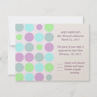 KRW Anpassningsbar Modern Spots Bat mitzvah Respon OSA Kort