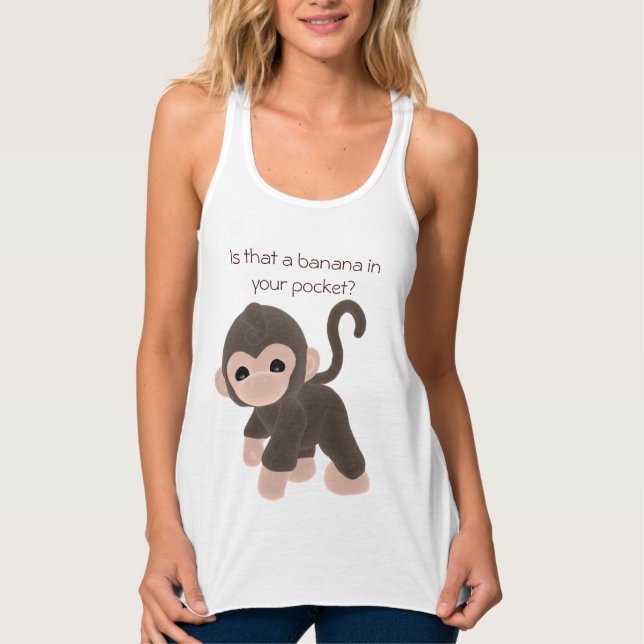 KRW Är det en banan i fickan? Linne Med Racerback (Framsida)