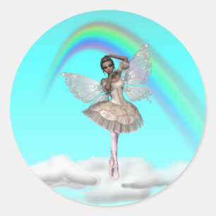 KRW Ballerina Fe Runt Klistermärke
