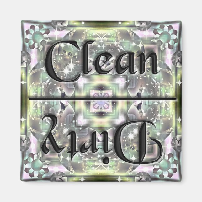 KRW Clean and Dirty Kitchen Magnet (Framsidan)