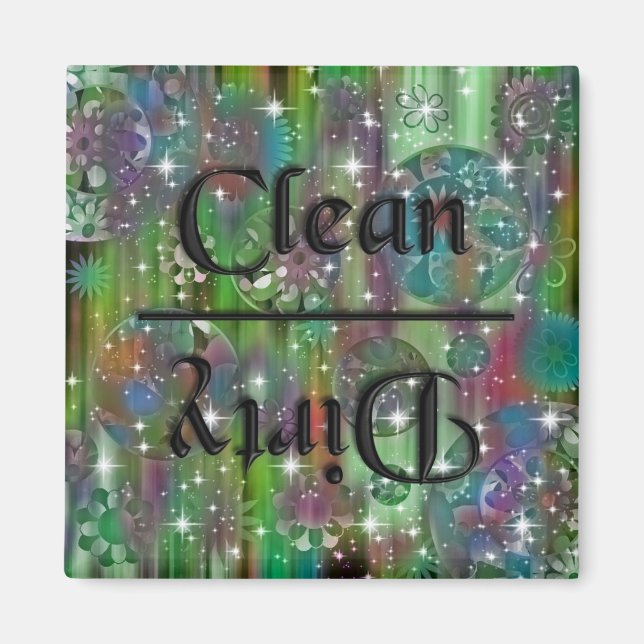 KRW Clean and Dirty Kitchen Magnet (Framsidan)