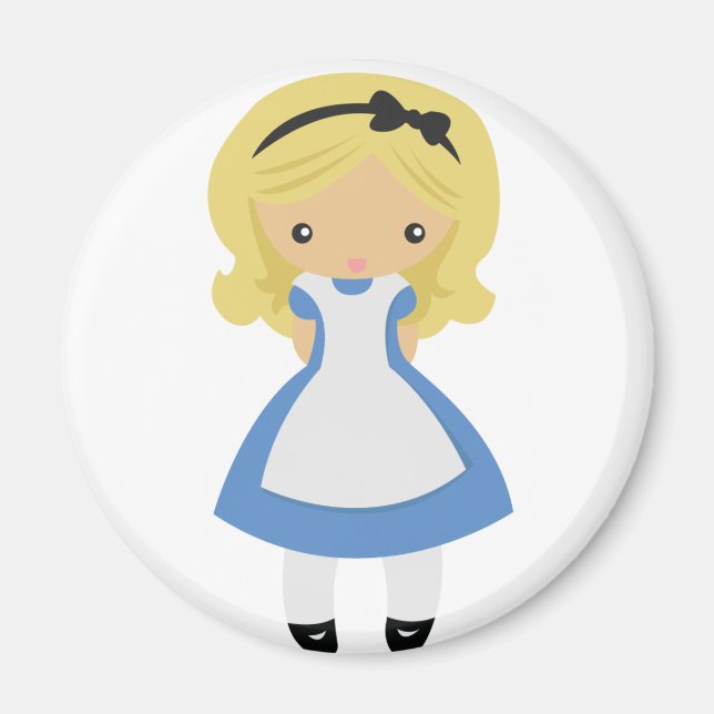 KRW Cute Alice i Wonderland Magnet (Framsidan)