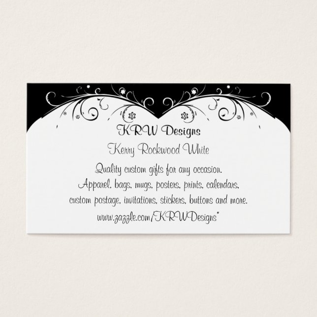 KRW-design Affärskort2 Visitkort (Framsidan)