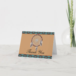 KRW Dreamcatcher Native American-tack-ditt kort
