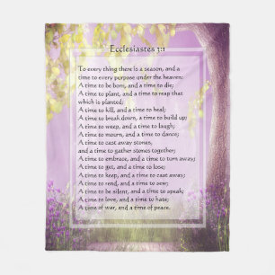 KRW Ecclesiastes till allt Scripturefilt Fleecefilt