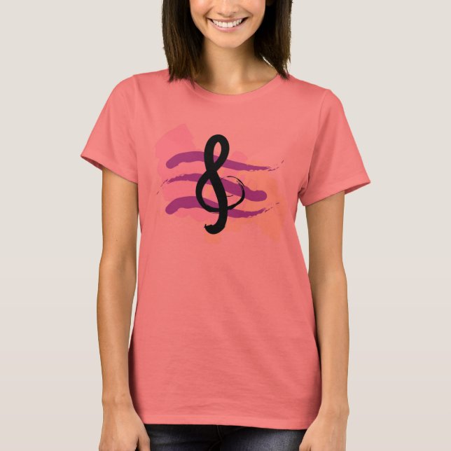 KRW G-Clef Music T-Shirt (Framsida)