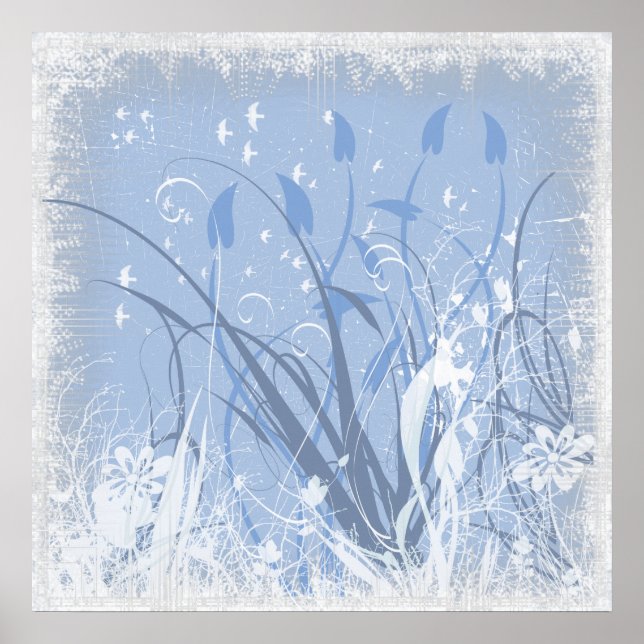 KRW Grunge in Blue Take 2 Poster (Framsidan)