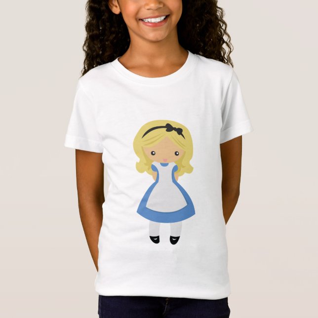 KRW gulliga Alice i underland T-shirt (Framsida)