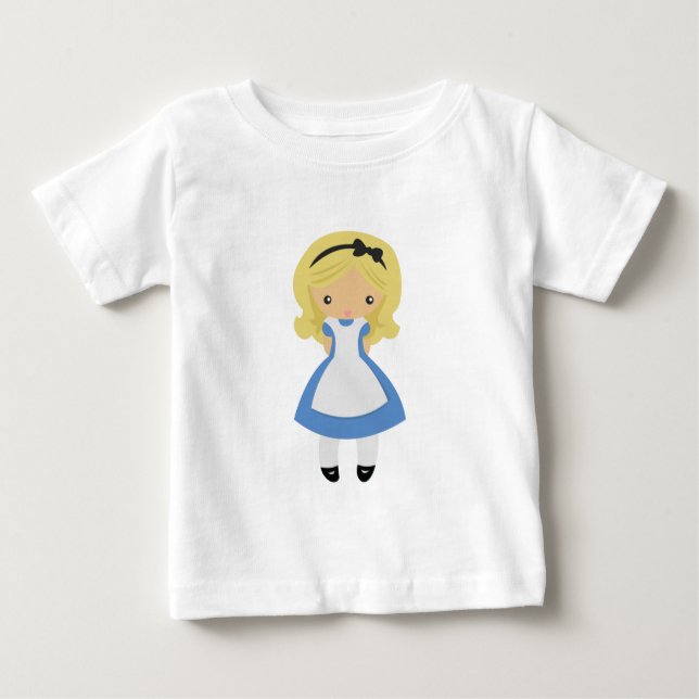 KRW gulliga Alice i underland T-shirt (Framsida)