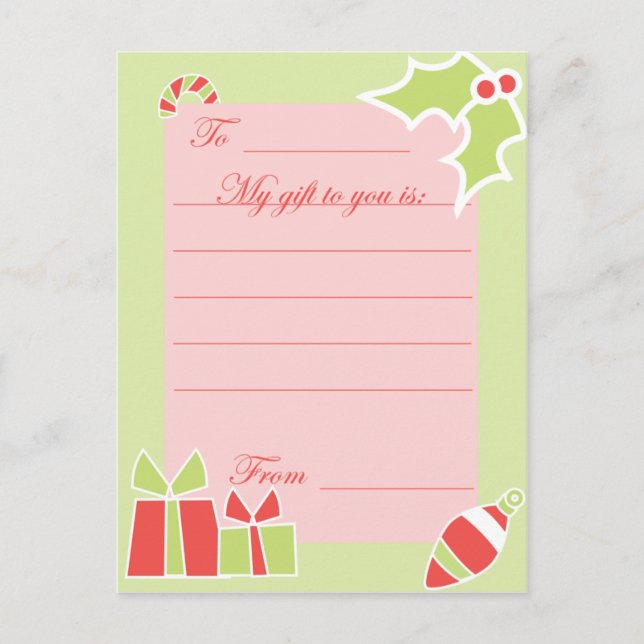 KRW-Helgdag-presentkort för Anpassningsbar Helg Vykort (Framsida)