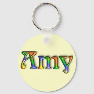 Krw-hippien räfflar kända Keychain - Amy Nyckelring