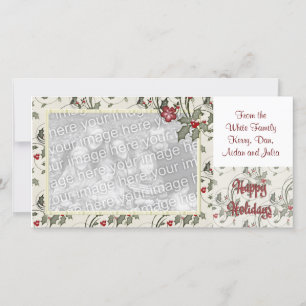 KRW Holly Ram Anpassningsbar Helgdag Photo Card Julkort