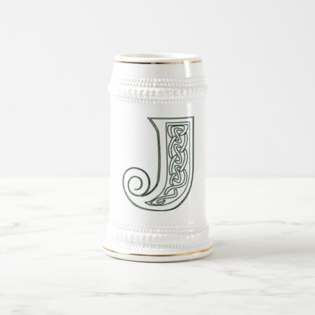 KRW - J - Celtic Monogrammed Stein Sejdel (Center)