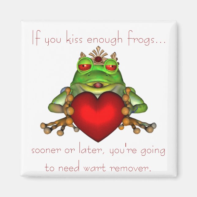 KRW Kissing Frogs Magnet (Framsidan)