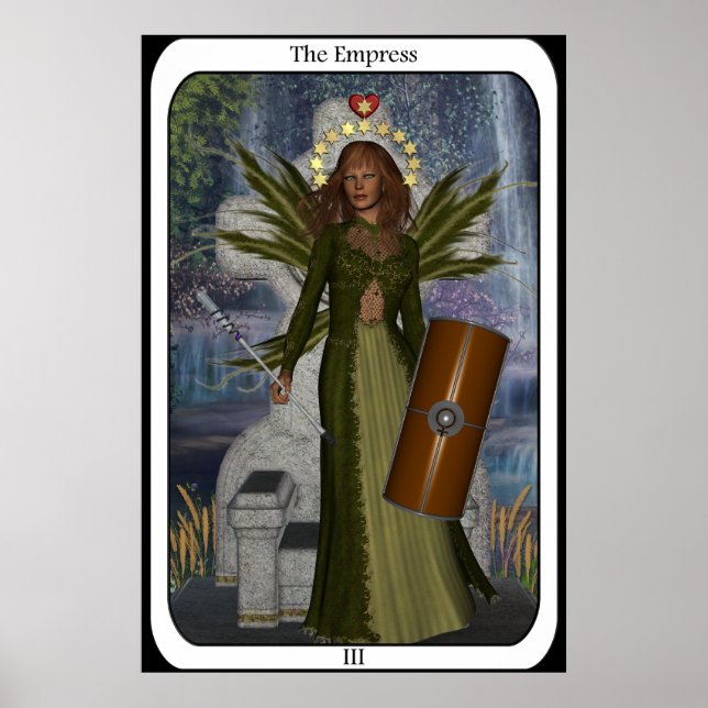 KRW-kort för empress Fairy Tarot Card Poster (Framsidan)