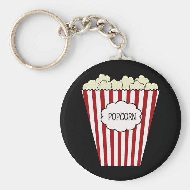 KRW Movie Theater Popcorn Keychain Nyckelring (Framsidan)