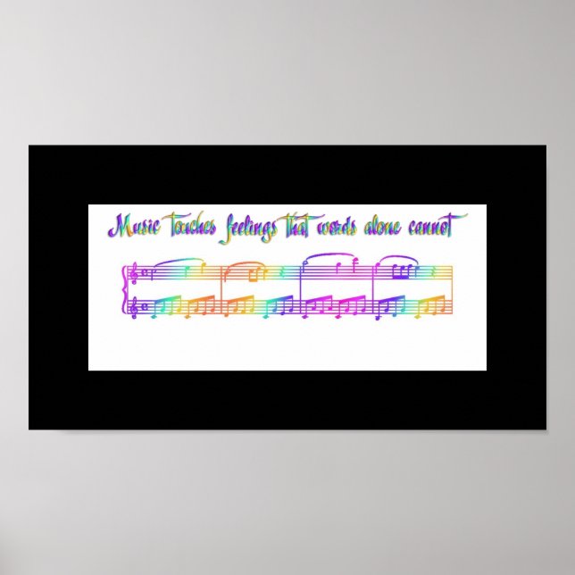 KRW Music rör känslor Regnbåge Poster (Framsidan)