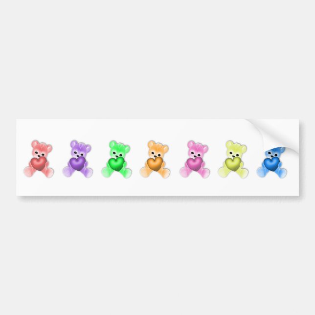 Krw-nalleregnbåge Bildekal (Framsidan)