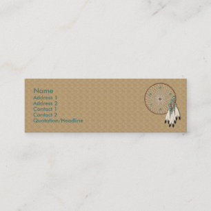 KRW Native American Dreamcatcher Anpassningsbar Mini Visitkort