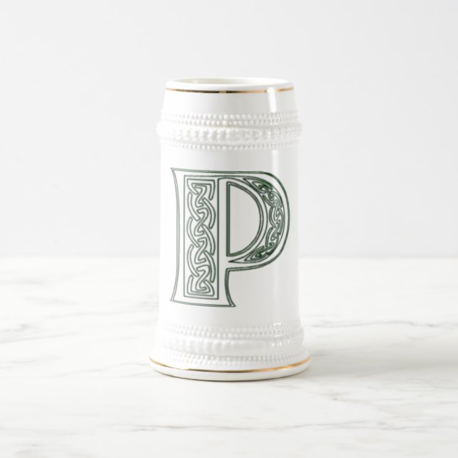 KRW - P - Celtic Monogrammed Stein Sejdel (Center)