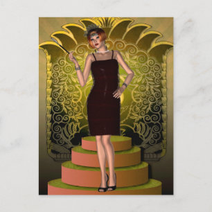 KRW Pending on Ritz Deco Flapper II Vykort