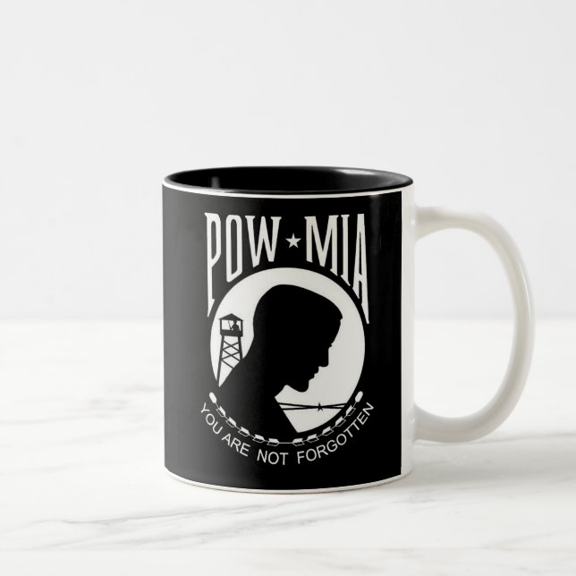 Krw-POW - MIA glömms du inte Två-Tonad Mugg (Höger)