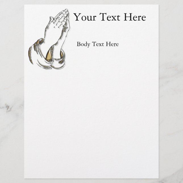 KRW Praying Händer Large Flyer-mall Reklamblad (Framsidan)