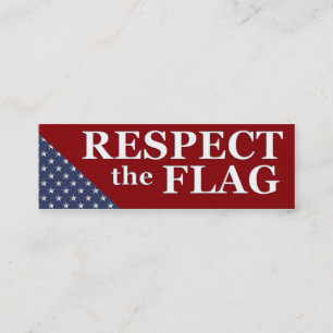 Krw-respekt kortet för flaggaUSA pride Mini Visitkort