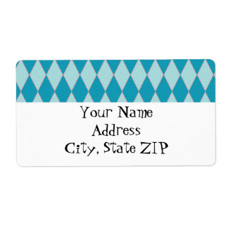 KRW Retro Blue Diamond Anpassningsbar Shipping Lab Fraktsedel