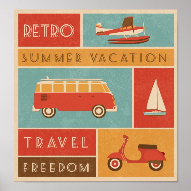 KRW Retro, sommarsemesterpraktik Poster (Framsidan)