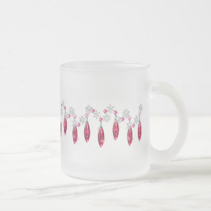 KRW röda Snowdrops - - frostad mugg