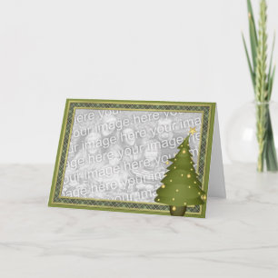 KRW Roligt Lil Julgran Anpassningsbar Photo Card Helgkort
