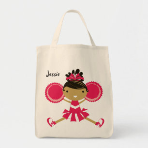KRW Rosa Cheerleader Anpassningsbar Party Tote Bag Tygkasse