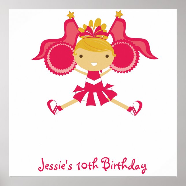 KRW Rosa CheerLedare Birthday Autograph Poster (Framsidan)