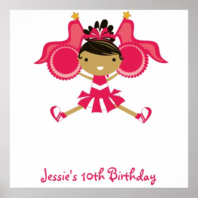 KRW Rosa CheerLedare Birthday Autograph Poster (Framsidan)