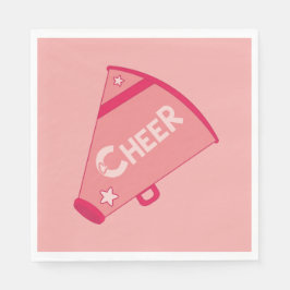 KRW Rosa Cheerledare Party Pappra Napkins Pappersservett
