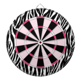 Krw-sebrasvart och för rosor Dartboard flickaktigt Piltavla