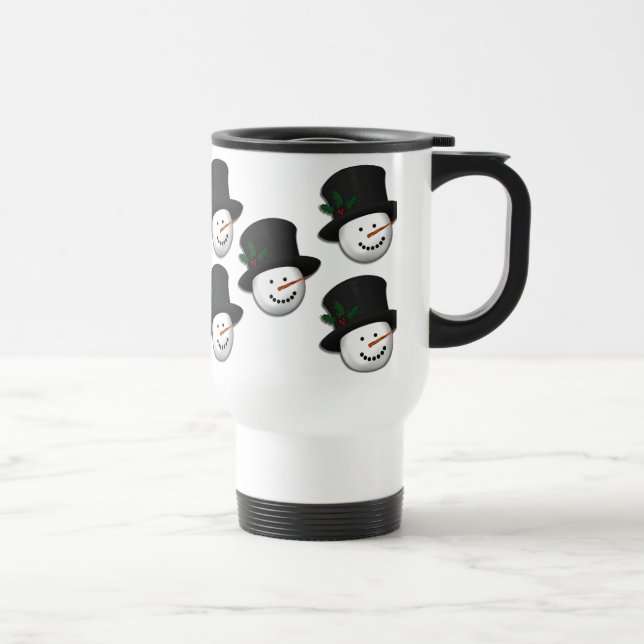 Krw-snögubbetravel mug resemugg (Höger)