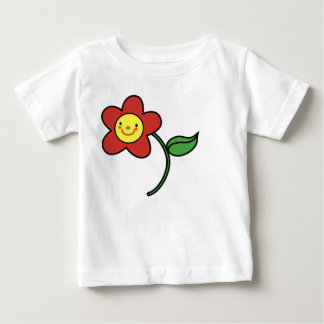 KRW som ler den röda blomman T-shirt