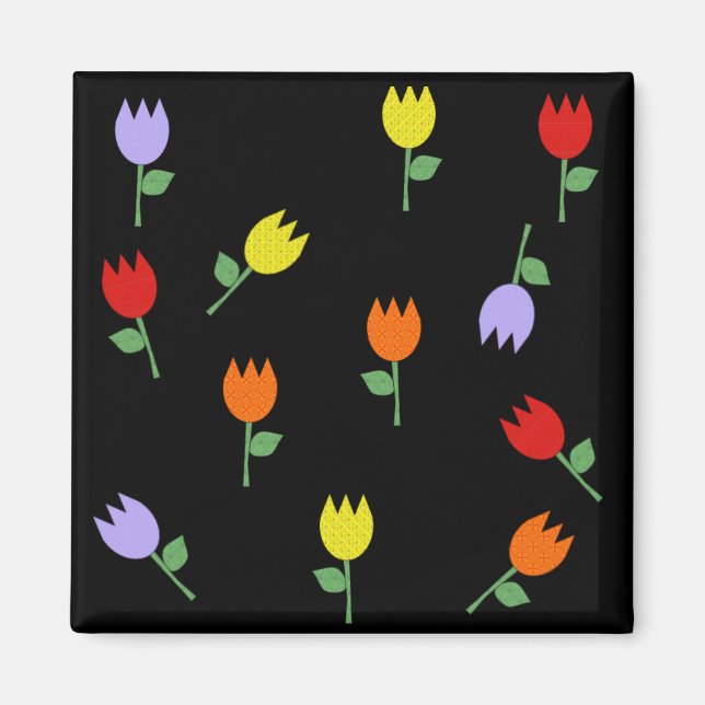 KRW Söt Tulips Magnet (Framsidan)