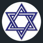 KRW Star of David Seal Runt Klistermärke<br><div class="desc">KRW Star of David Seal - Stickers</div>