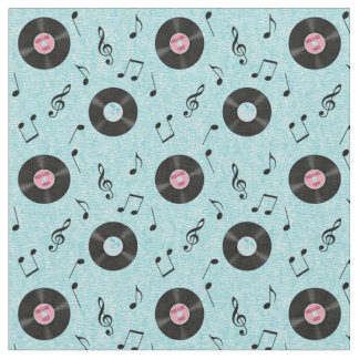 KRW tänder - slösa Retro rekordmusiktyg Tyg