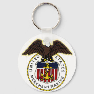 KRW US Merchant Marine Seal Nyckelring